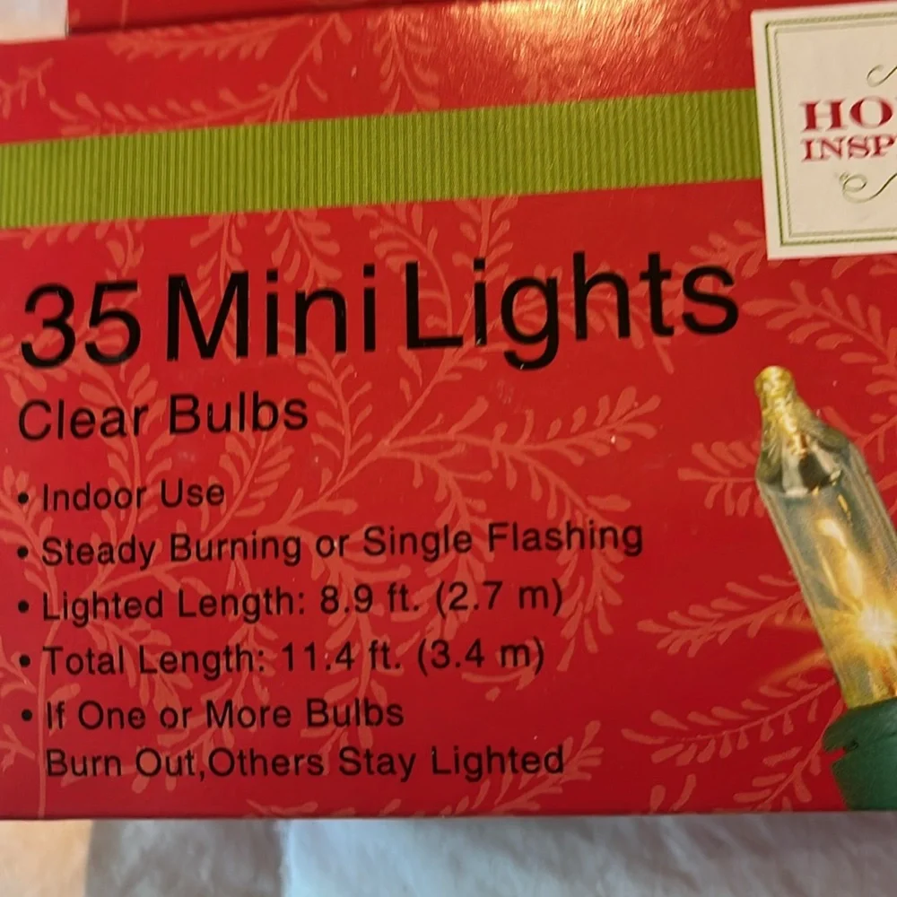 BNWT holiday lights.  Set of five.